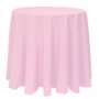 Basic Poly Round Tablecloth - LightPink