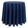 Basic Poly Round Tablecloth -  Mid night