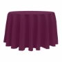 Basic Poly Round Tablecloth - Magenta