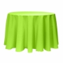 Basic Poly Round Tablecloth - NeonGreen