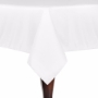 Basic Poly Square Tablecloth - White