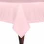 Basic Poly Square Tablecloth - Ice Pink