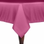 Basic Poly Square Tablecloth - Hot Pink
