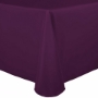 Basic Poly Banquet Tablecloth - Aubergine