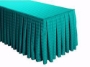 Luxury Spun Poly Table Skirts, Box Pleated 