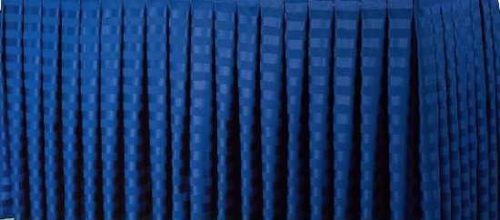 Accordion Table Skirts-Poly Stripe for Funeral Homes