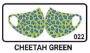Face Mask-Cheetah Green