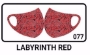 Face Mask-Labyrinth Red