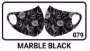 Face Mask-Marble Black