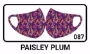Face Mask-Paisley Plum