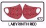 Face Mask-Labyrinth Red