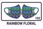 Face Mask-Rainbow Floral