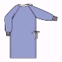 Blue Barrier Isolation Gown with Fluid Resistance