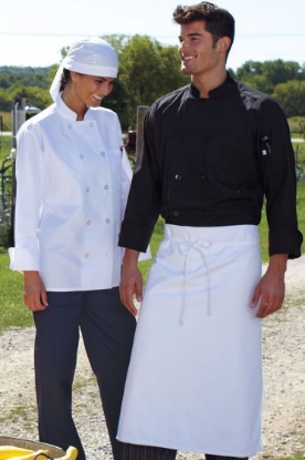 Black, Classic Poplin Chef Coat, Wholesale