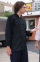 Black, Classic Knot w/ Mesh Chef Coat, 65/35 poly cot.,