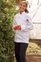 White/Red, Murano Chef Coat, 65/35 poly cot.,