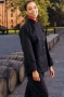 Black, Napa Chef Coats for Women, 65/35 poly cot.,