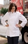 White, Napa Chef Coats for Women, 65/35 poly cot.,