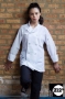 White, Workhorse Laundry Chef Coat, 100% spun poly