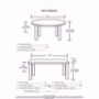 Bombay Pintuck Taffeta Round Tablecloth - Measurement