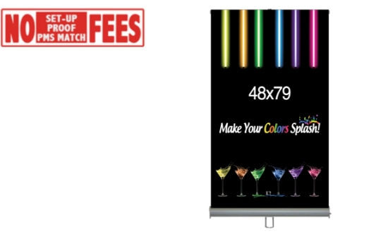Retractable Banner & Stand Set - 48"W x 79"H 