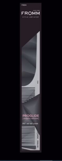 F3024-PROGLIDE 9.25" RAT TAIL COMB