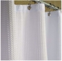 Supreme Waffle Polyester Shower Curtain w/ Metal Grommets