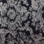 Black,Miranda Damask Round Tablecloth