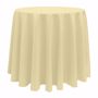 Basic Poly Round Tablecloth - Honey
