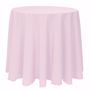 Basic Poly Round Tablecloth - IcePink