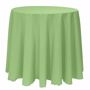 Basic Poly Round Tablecloth - Sage