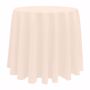 Basic Poly Round Tablecloth - Ice Peach