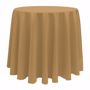 Basic Poly Round Tablecloth - Toast