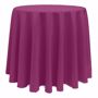 Basic Poly Round Tablecloth -  Raspberry