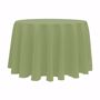 Basic Poly Round Tablecloth - Army Green