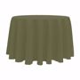 Basic Poly Round Tablecloth - Olive