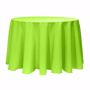 Basic Poly Round Tablecloth - NeonGreen