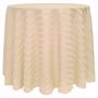 Poly Stripe Round Tablecloth - Cafe