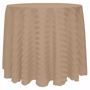 Poly Stripe Round Tablecloth - Toast