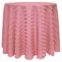 Poly Stripe Round Tablecloth - Dusty Rose