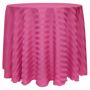 Poly Stripe Round Tablecloth - Raspberry