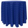 Poly Stripe Round Tablecloth - Royal