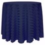 Poly Stripe Round Tablecloth - Navy