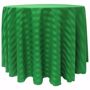 Poly Stripe Round Tablecloth - Emerald