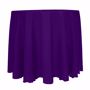 Purple - Majestic Reversible Dupioni-Satin Round Tablecloth 