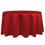 Red, Duchess Matte Satin Round Tablecloth