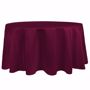 Burgundy, Duchess Matte Satin Round Tablecloth