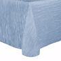 Ice Blue, Delano Crinkle Taffeta Round Tablecloth