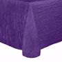 Purple, Delano Crinkle Taffeta Round Tablecloth