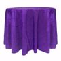 Bombay Pintuck Taffeta  Round Tablecloth - Purple